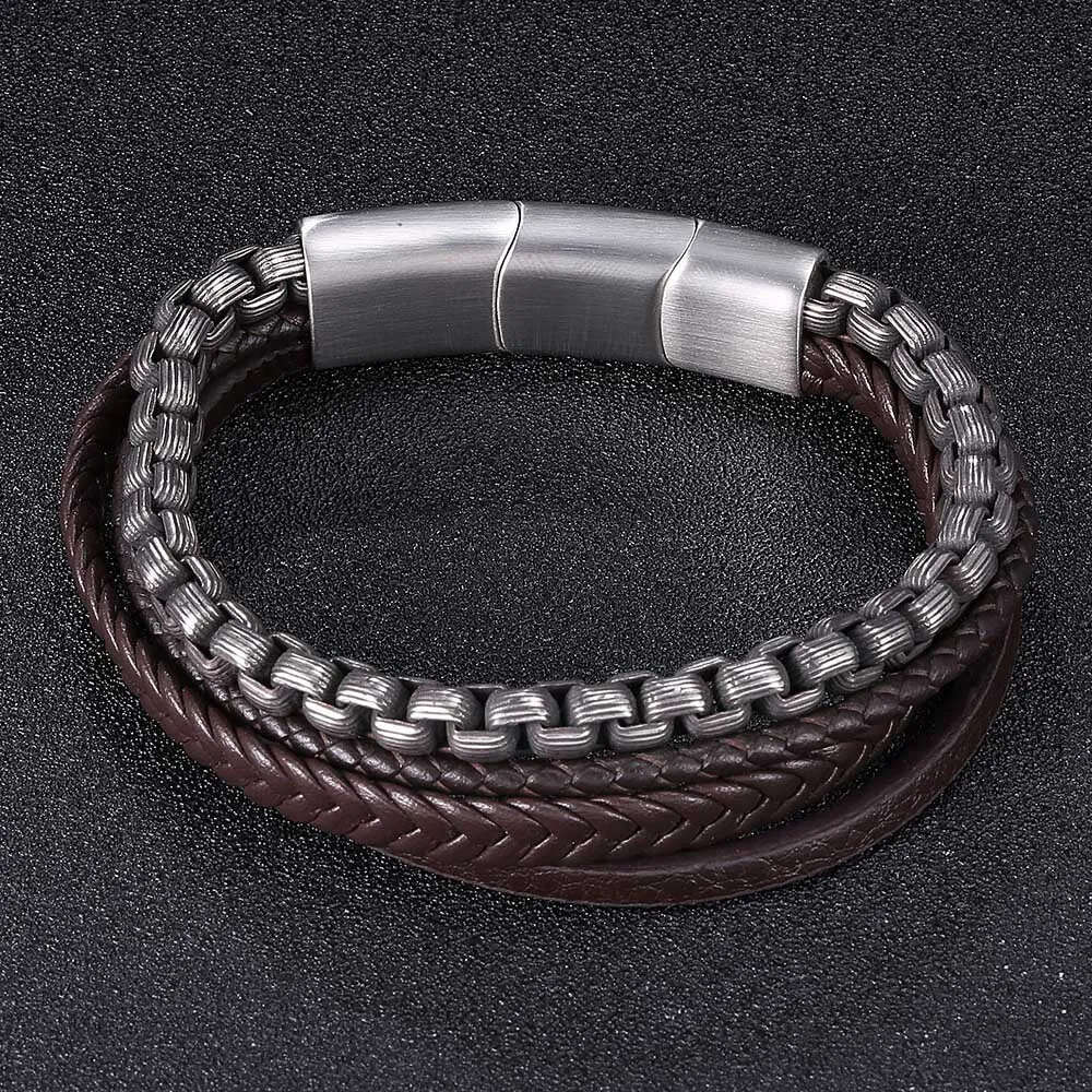 Simple Multi-layer Braided Stainless Steel Bracelet sold by GTHIC product image thumbnail 3