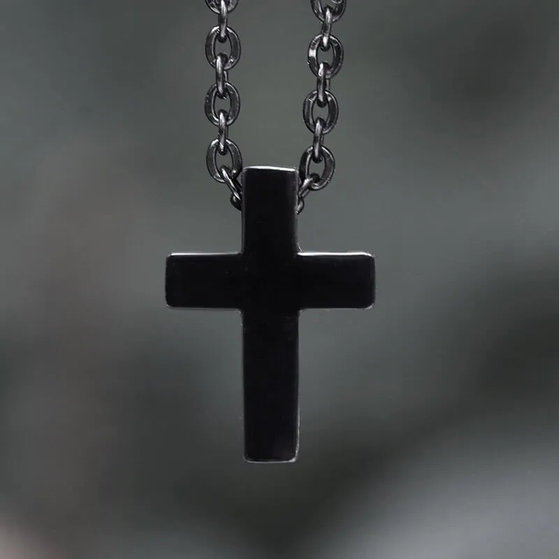 Minimalist Cross Stainless Steel Necklace sold by GTHIC product image thumbnail 4