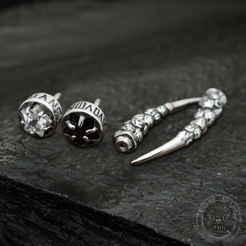 Gothic Wolf Fangs Stainless Steel Stud Earrings sold by GTHIC product image thumbnail 4