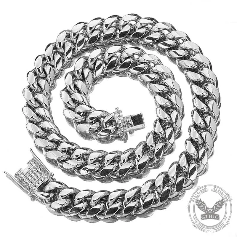 Thick Cuban Link Stainless Steel Chain Necklace sold by GTHIC product image thumbnail 3