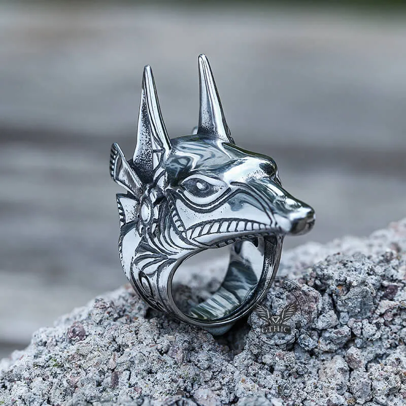 Anubis Ankh Stainless Steel Ring sold by GTHIC product image thumbnail 3