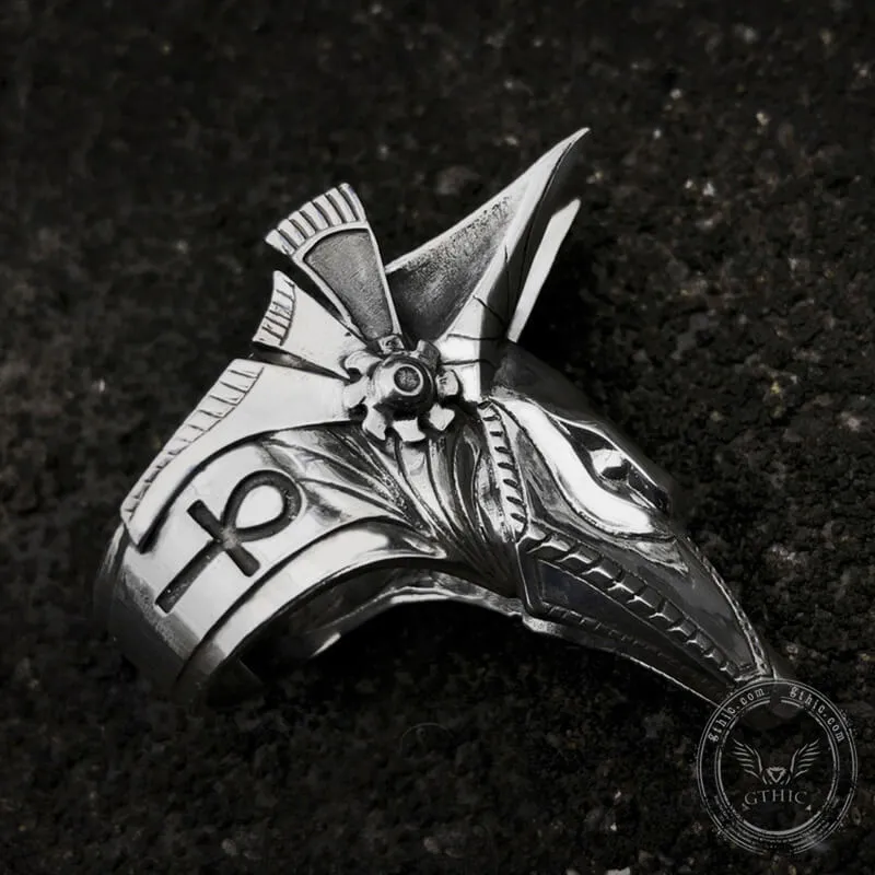 Anubis Ankh Stainless Steel Ring sold by GTHIC product image thumbnail 4