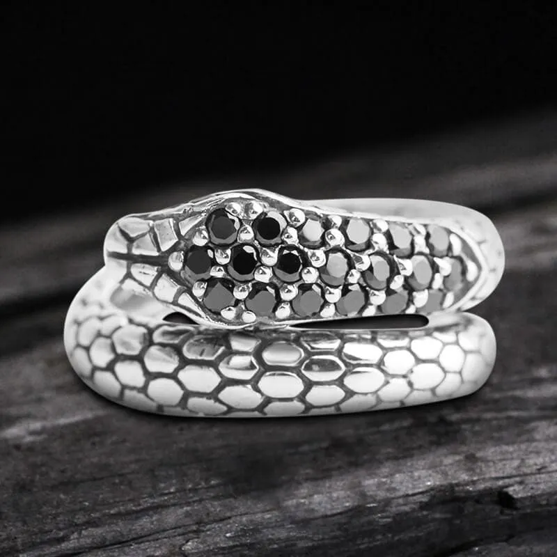 Silver Snake Sterling Silver CZ Ring sold by GTHIC product image thumbnail 2