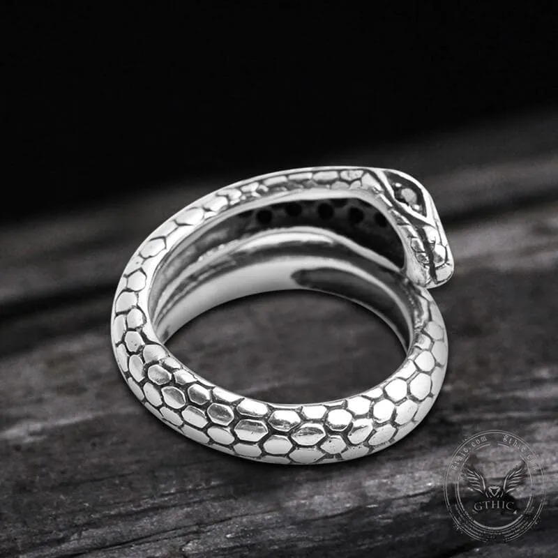 Silver Snake Sterling Silver CZ Ring sold by GTHIC product image thumbnail 5