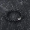 Celtic Knot Volcanic Rock Stainless Steel Bracelet sold by GTHIC