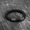 Celtic Knot Volcanic Rock Stainless Steel Bracelet sold by GTHIC
