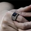 Black Gemstone Stainless Steel Masonic Ring sold by GTHIC