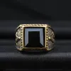 Black Gemstone Stainless Steel Masonic Ring sold by GTHIC