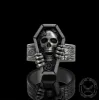 Skull Rose Coffin Sterling Silver Ring sold by GTHIC