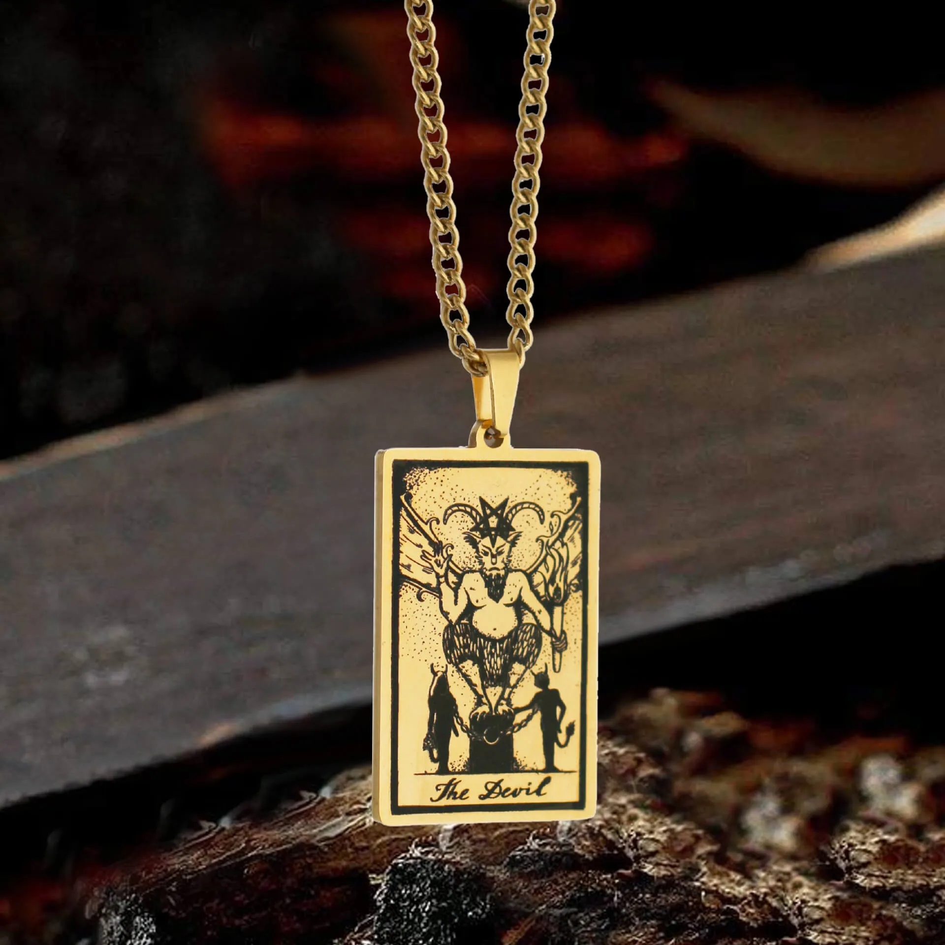 Major Arcana Tarot Stainless Steel Necklace sold by GTHIC product image thumbnail 3