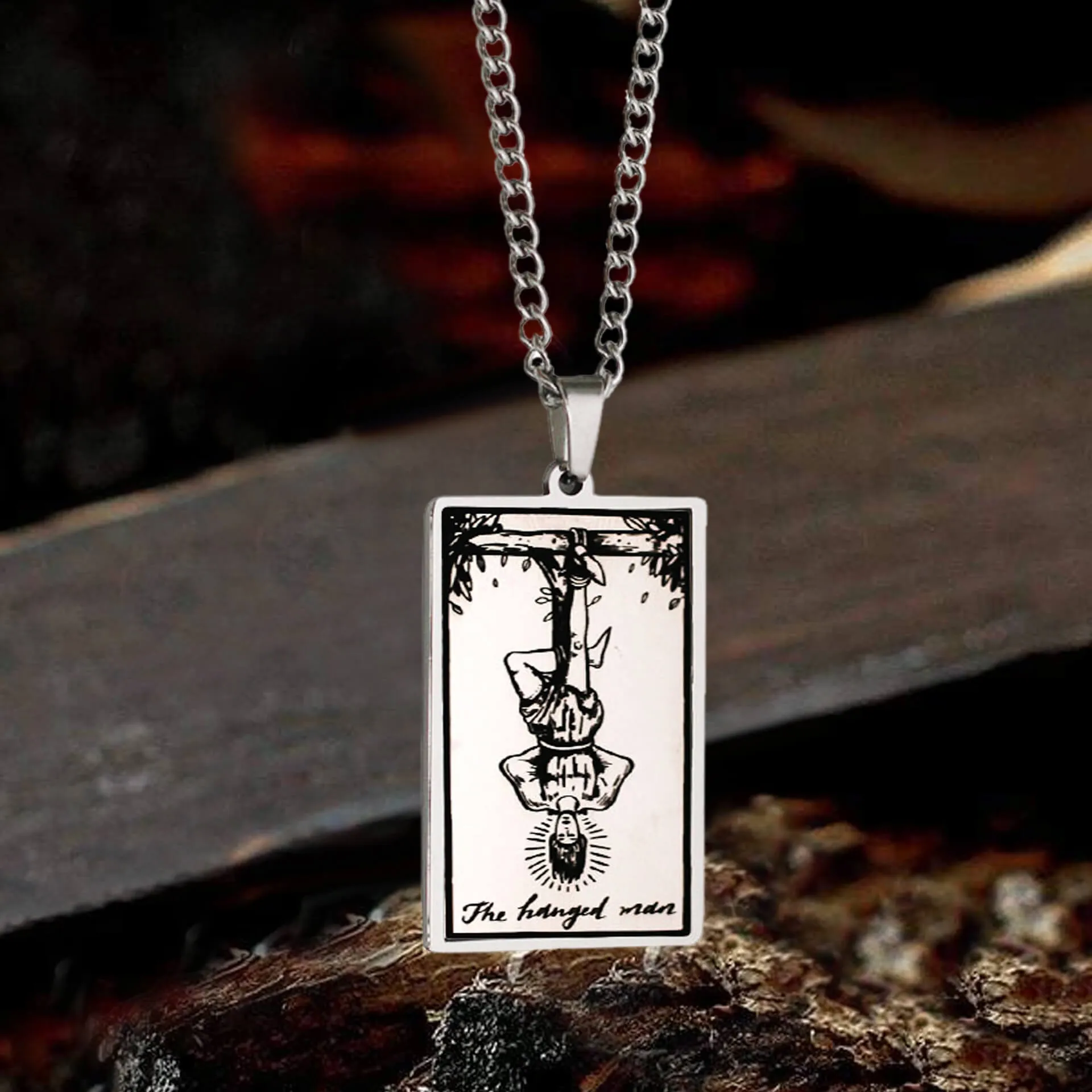 Major Arcana Tarot Stainless Steel Necklace sold by GTHIC product image thumbnail 2