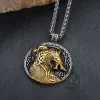 Nordic Dragon Stainless Steel Viking Pendant sold by GTHIC