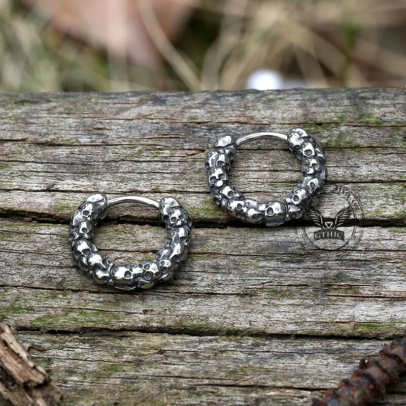 Vintage Gothic Skulls Stainless Steel Earrings sold by GTHIC product image thumbnail 5