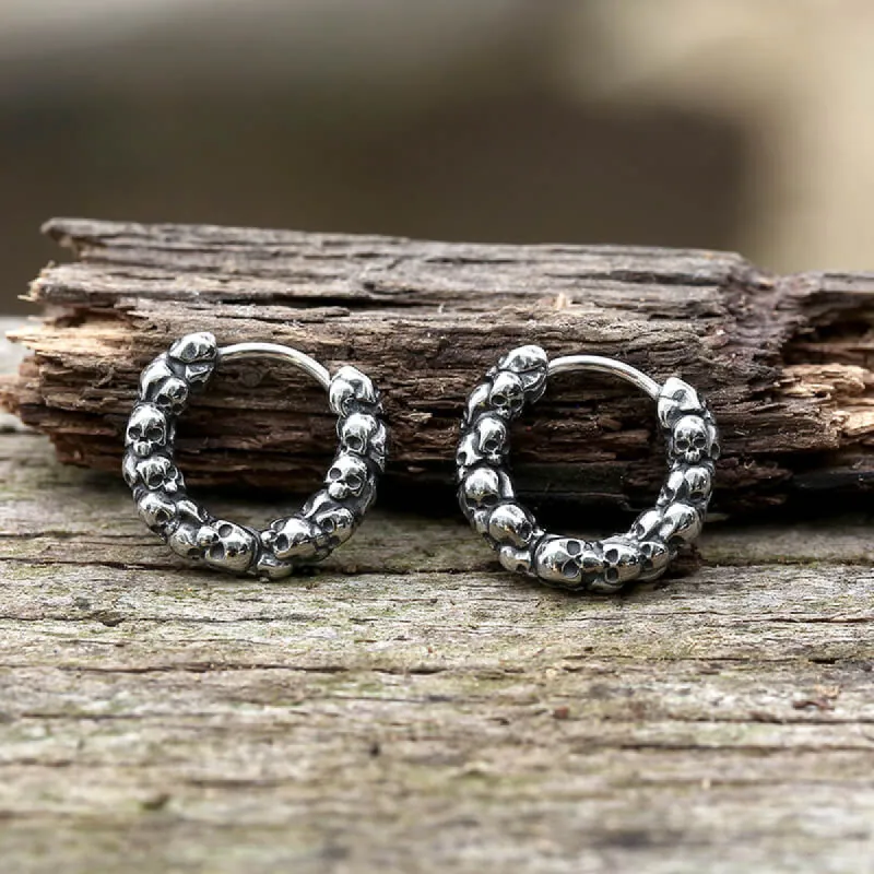 Vintage Gothic Skulls Stainless Steel Earrings sold by GTHIC