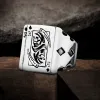 Grim Reaper Poker Stainless Steel Ring sold by GTHIC
