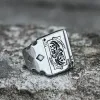 Grim Reaper Poker Stainless Steel Ring sold by GTHIC
