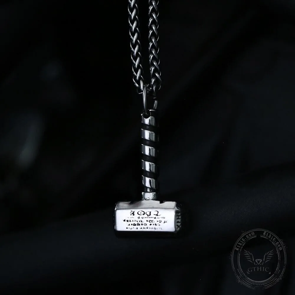 Thor's Hammer Valknut Stainless Steel Viking Necklace sold by GTHIC product image thumbnail 5