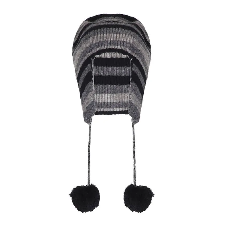 Color Block Stripes Knit Trapper Hat sold by GTHIC product image thumbnail 2