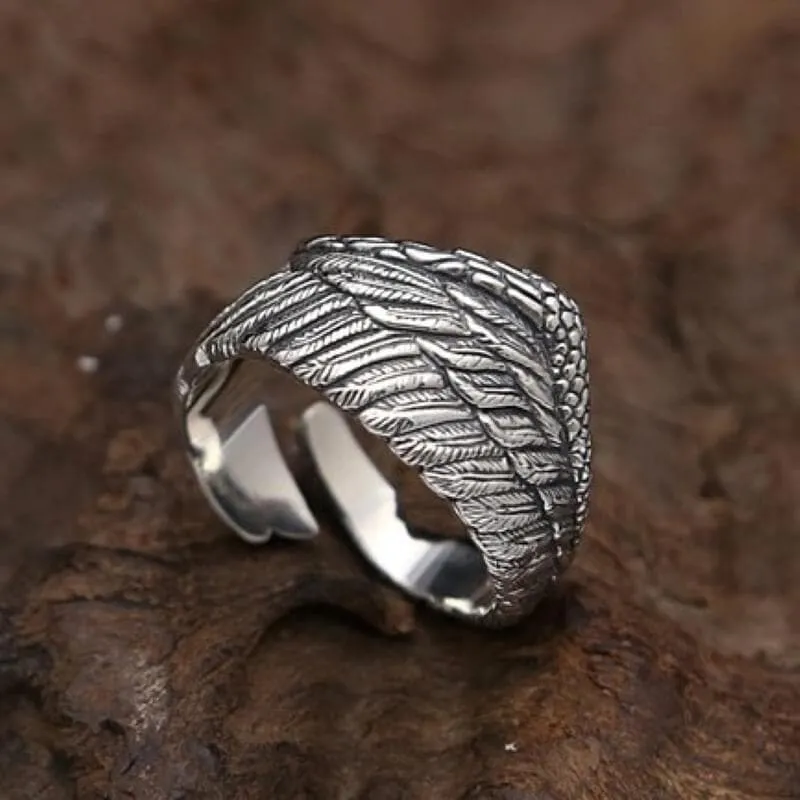 Eagle Wing Sterling Silver Ring sold by GTHIC