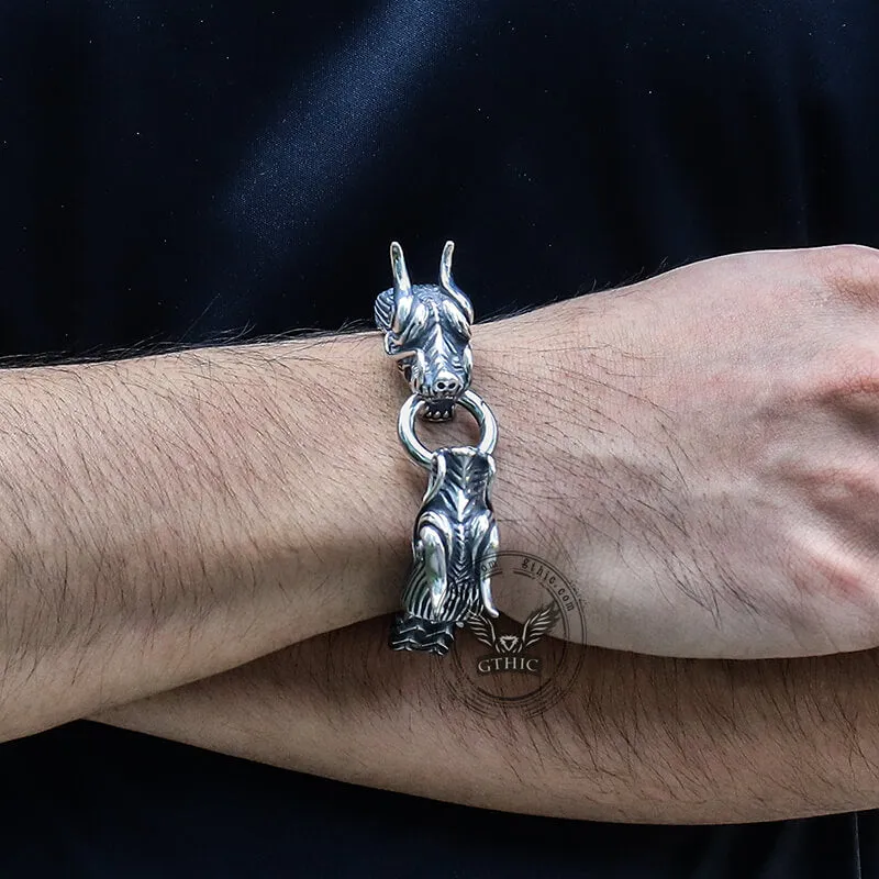 Double Chinese Dragon Stainless Steel Bracelet sold by GTHIC product image thumbnail 2