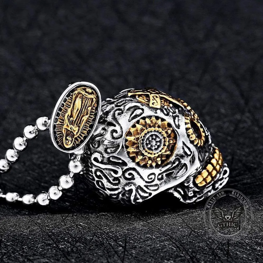 Vintage Cross Sugar Skull Pendant sold by GTHIC product image thumbnail 4