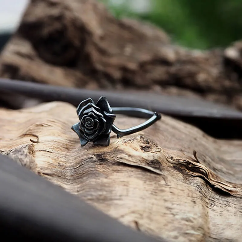 Dark Rose Sterling Silver Ring sold by GTHIC product image thumbnail 3