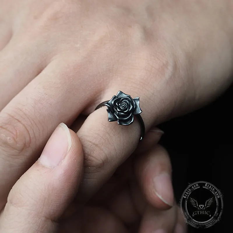 Dark Rose Sterling Silver Ring sold by GTHIC product image thumbnail 2