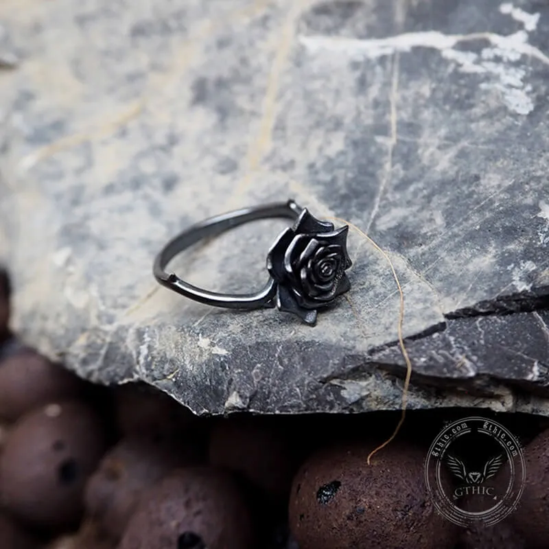Dark Rose Sterling Silver Ring sold by GTHIC product image thumbnail 4