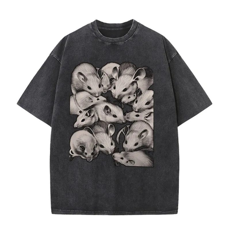 Gothic Creepy Rat Short Sleeve T-shirt sold by GTHIC