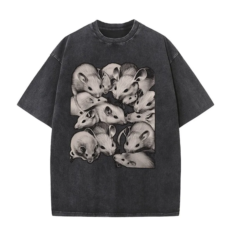 Gothic Creepy Rat Short Sleeve T-shirt sold by GTHIC