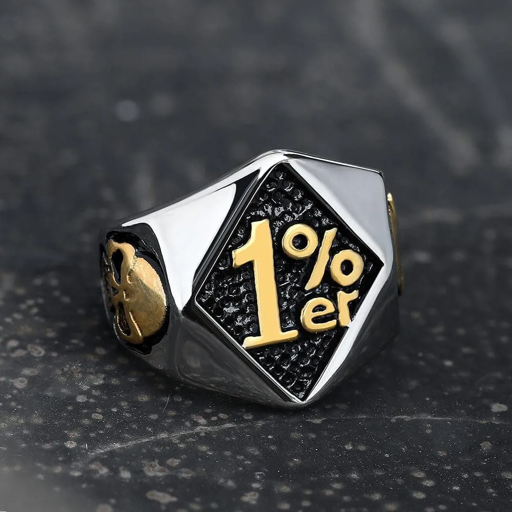 1% Stainless Steel Skull Ring sold by GTHIC product image thumbnail 2