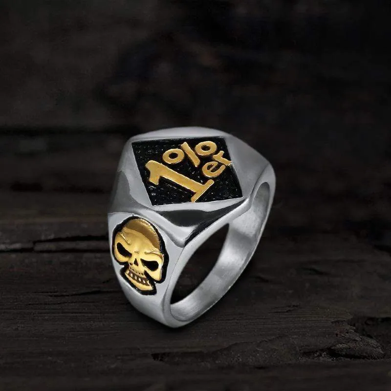 1% Stainless Steel Skull Ring sold by GTHIC product image thumbnail 5