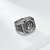 Vintage Portrait Cross Stainless Steel Ring sold by GTHIC