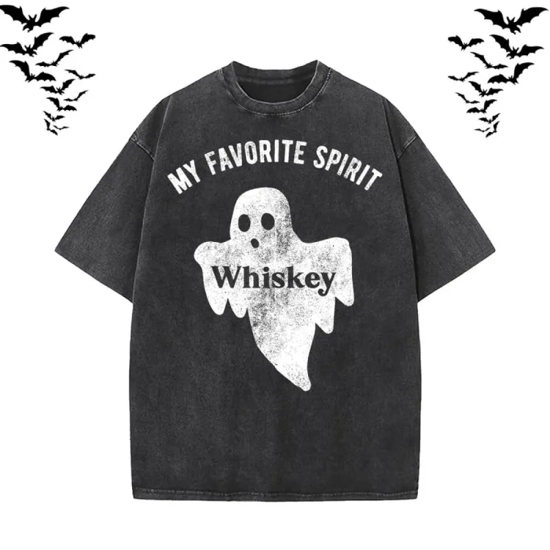 My Favorite Spirit Whiskey Ghost T-shirt sold by GTHIC