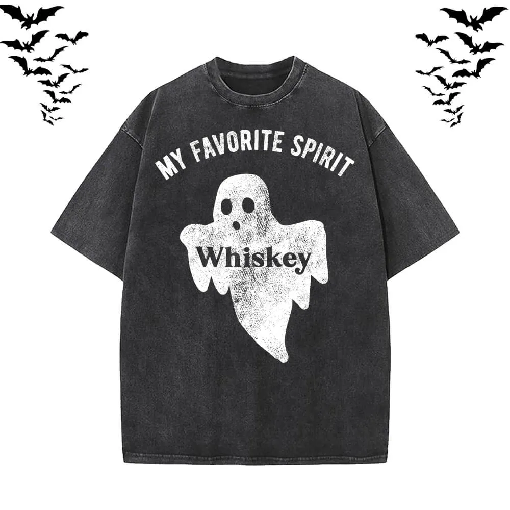 My Favorite Spirit Whiskey Ghost T-shirt sold by GTHIC