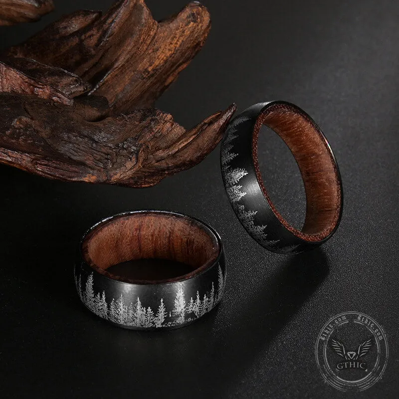 Forest Stainless Steel Wood Ring sold by GTHIC product image thumbnail 4