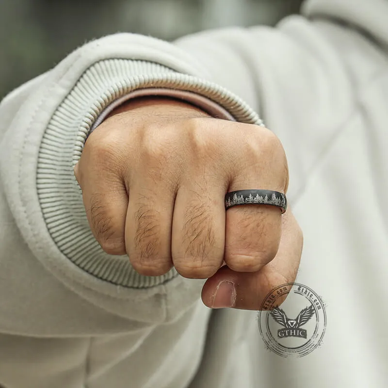 Forest Stainless Steel Wood Ring sold by GTHIC product image thumbnail 3