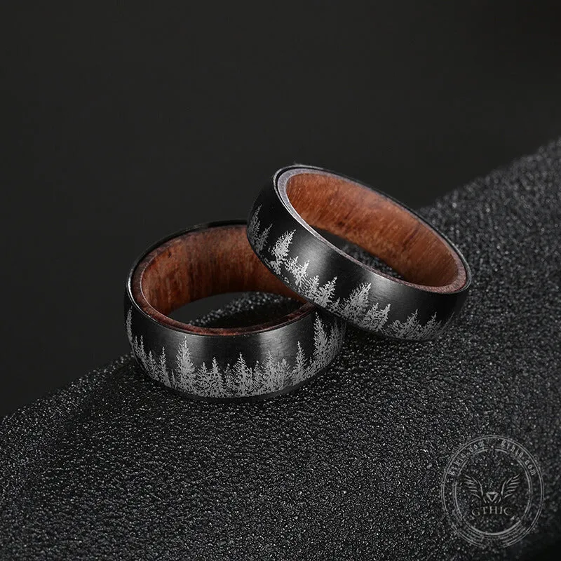 Forest Stainless Steel Wood Ring sold by GTHIC product image thumbnail 2