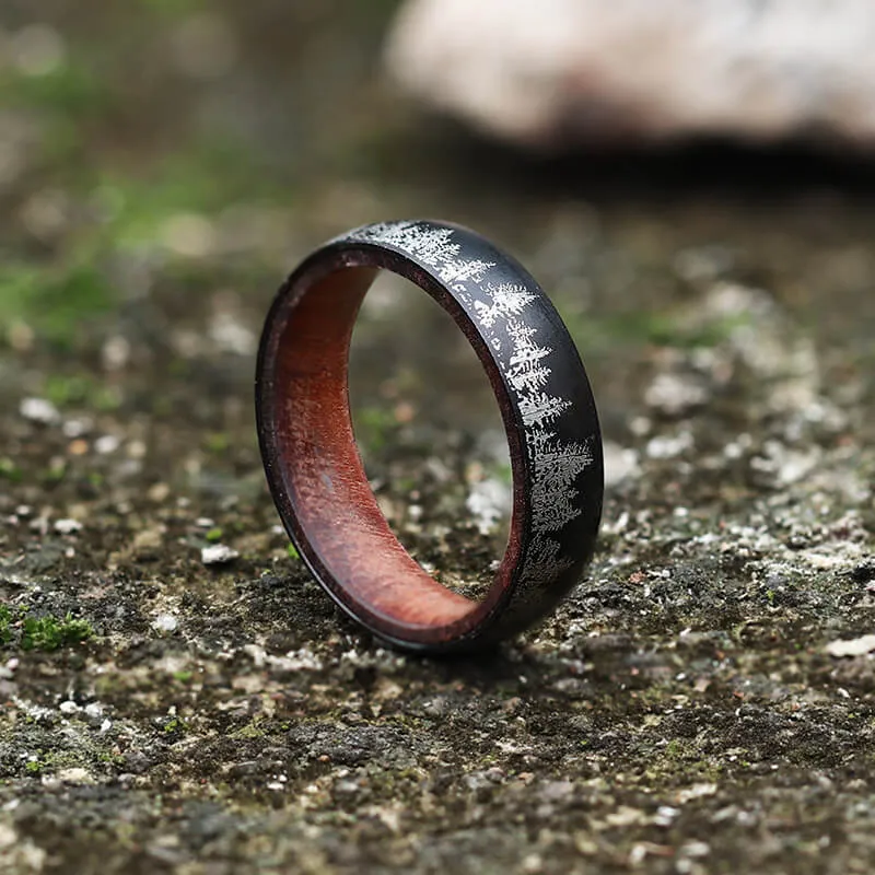 Forest Stainless Steel Wood Ring sold by GTHIC product image thumbnail 5