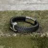 Anchor Stainless Steel Leather Bracelet sold by GTHIC
