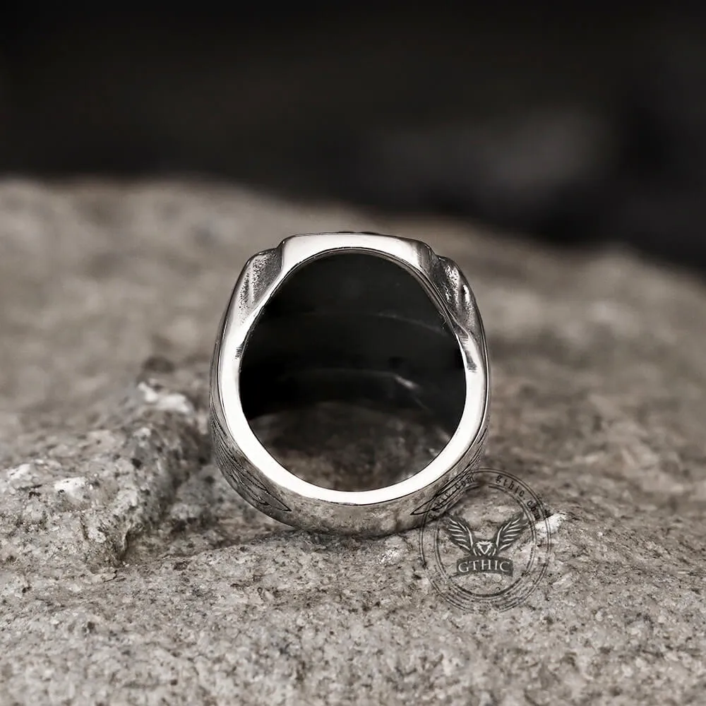 Retro Punk Stainless Steel Skull Ring sold by GTHIC product image thumbnail 5