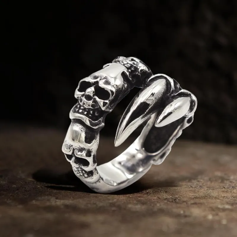 Beast Claw Stainless Steel Skull Ring sold by GTHIC