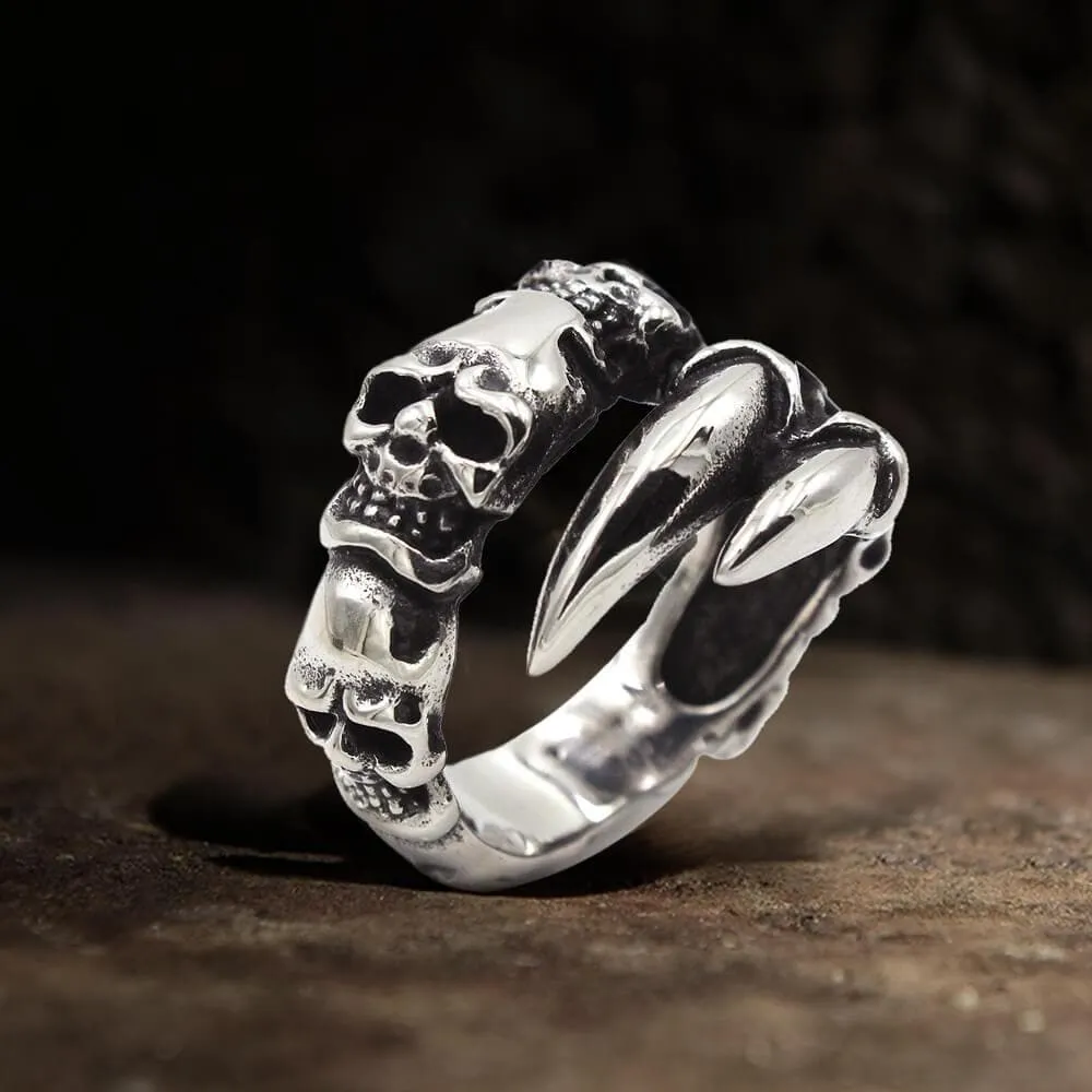 Beast Claw Stainless Steel Skull Ring sold by GTHIC