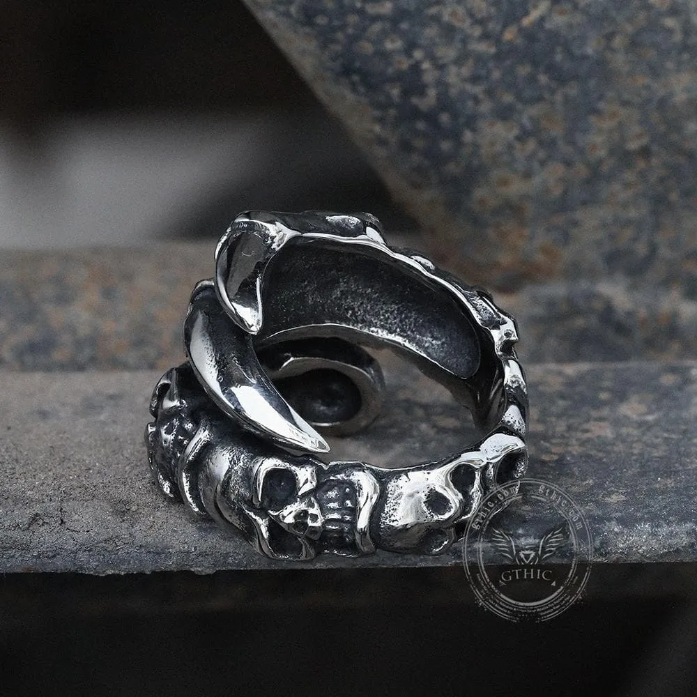 Beast Claw Stainless Steel Skull Ring sold by GTHIC product image thumbnail 4