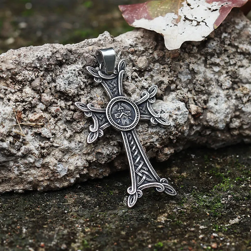 Vintage Celtic Cross Stainless Steel Viking Pendant sold by GTHIC product image thumbnail 4