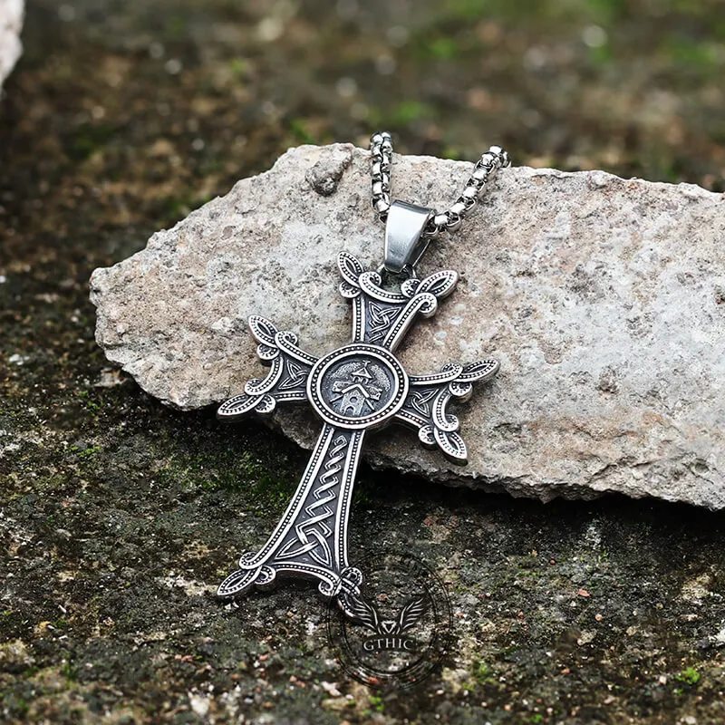 Vintage Celtic Cross Stainless Steel Viking Pendant sold by GTHIC product image thumbnail 5