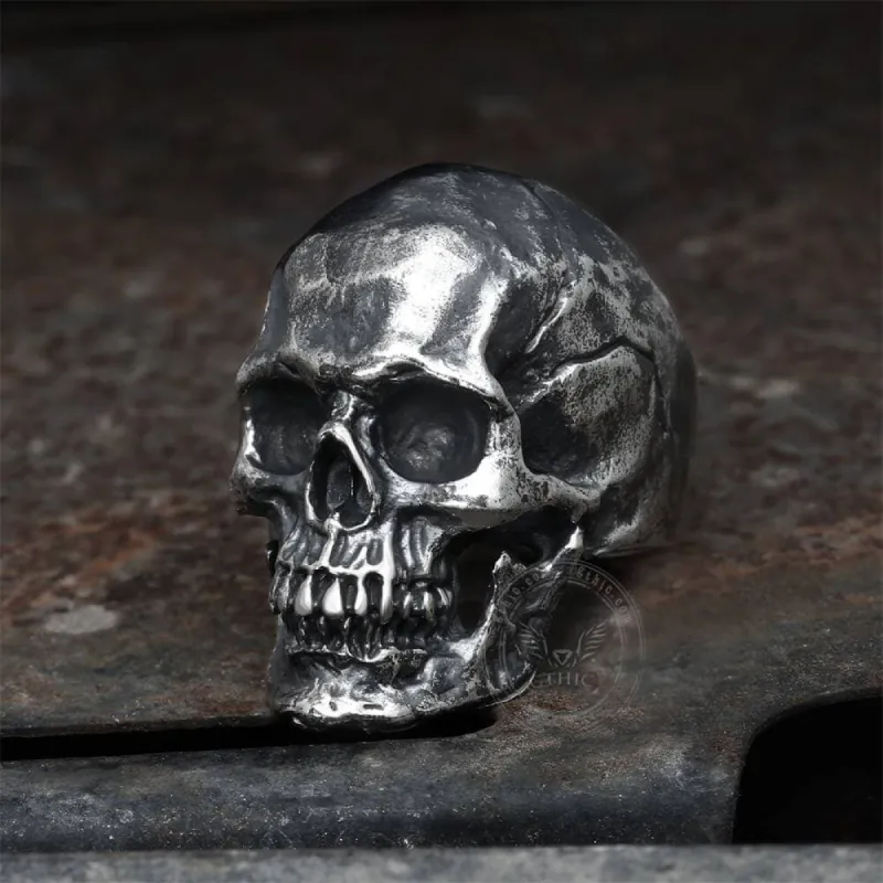 Calvarium Sterling Silver Skull Ring sold by GTHIC