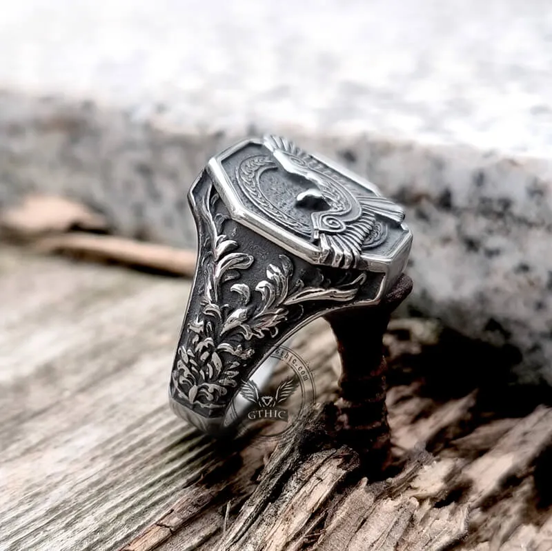 Norse Flying Eagle Stainless Steel Viking Ring sold by GTHIC product image thumbnail 4