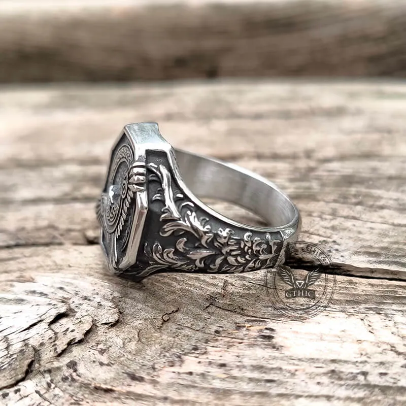 Norse Flying Eagle Stainless Steel Viking Ring sold by GTHIC product image thumbnail 5
