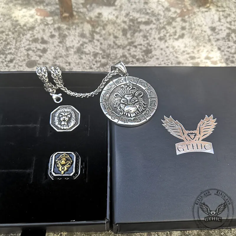 3 Pcs Lion Stainless Steel Jewelry Set sold by GTHIC product image thumbnail 4